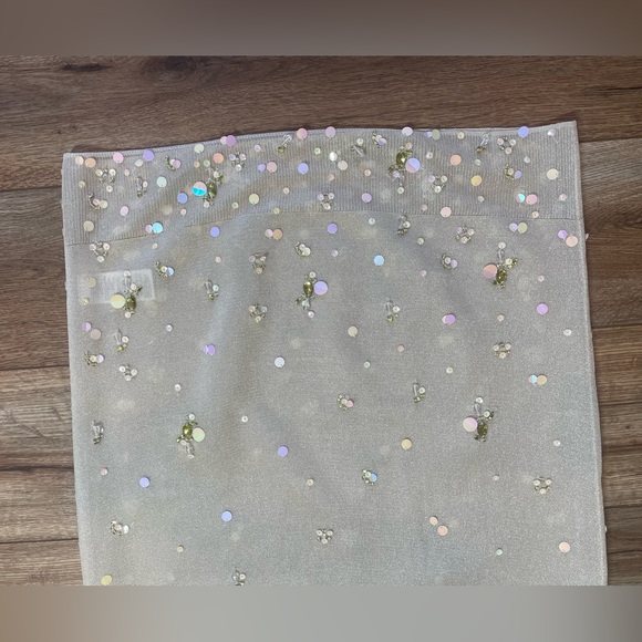 J.Crew Collection top and skirt set sheer knit sequin and crystal embellishments - Picture 10 of 15